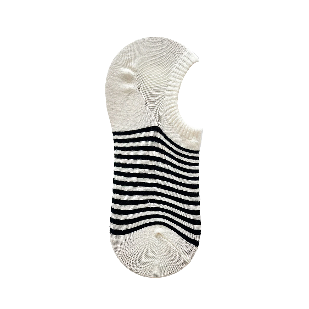 Black & white stripe ankle socks