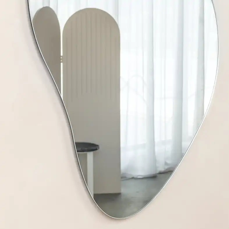 NZ made organically shaped full length mirror 110cm