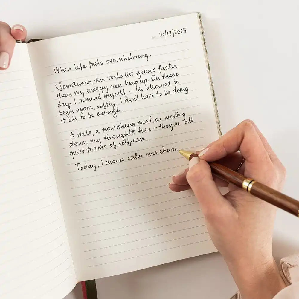 Bloomere linen bound journal lined