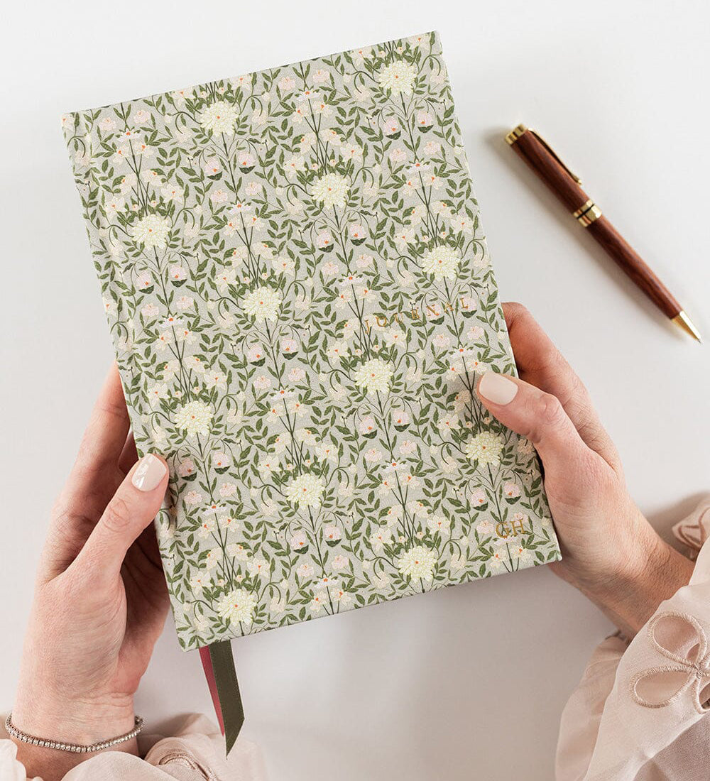 Bloomere linen bound journal lined