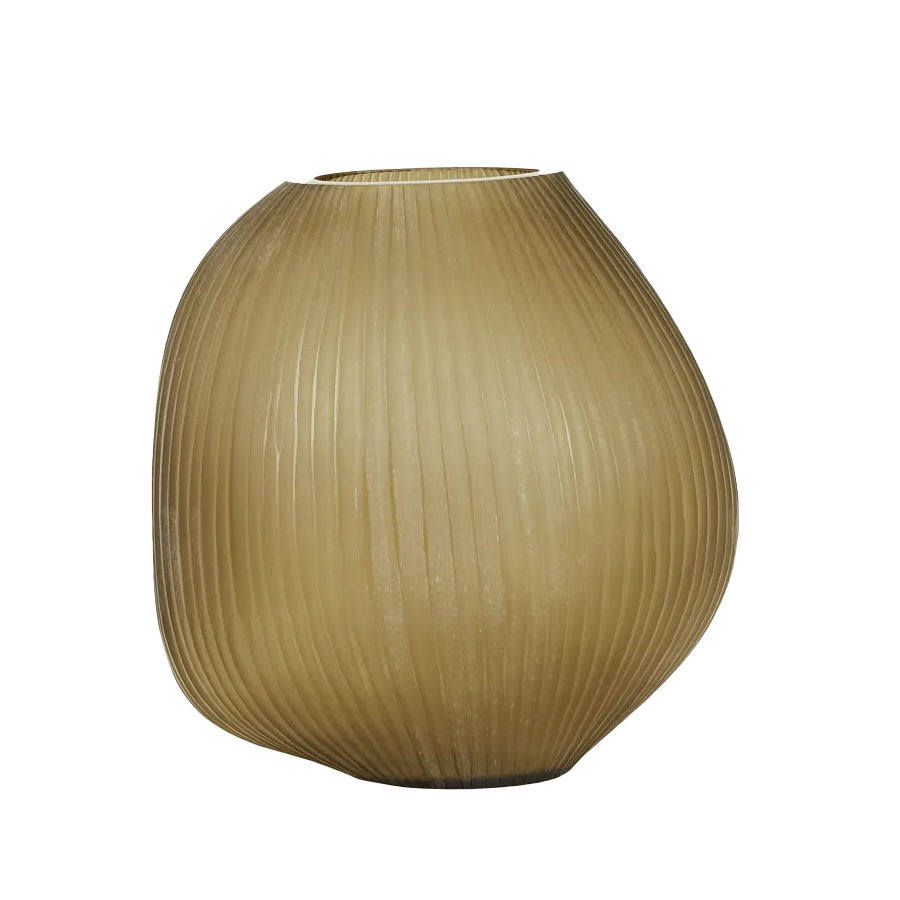 Boden large urchin vase amber 29cm