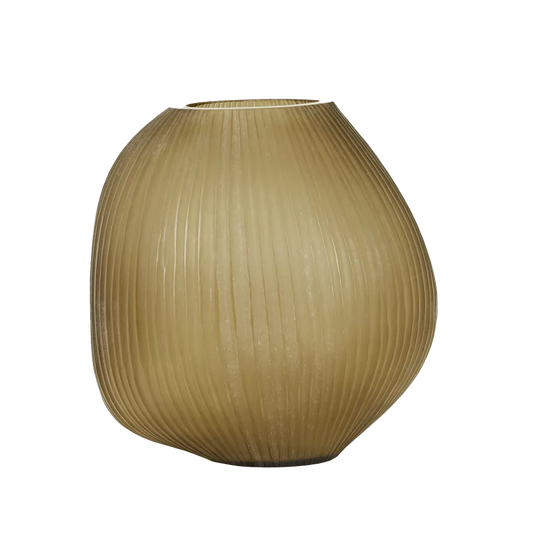 Boden large urchin vase amber 29cm