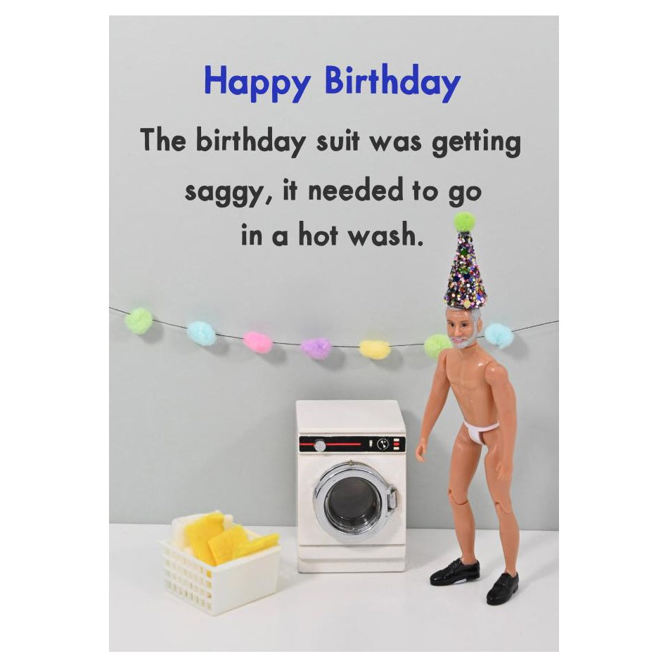 Birthday suit card