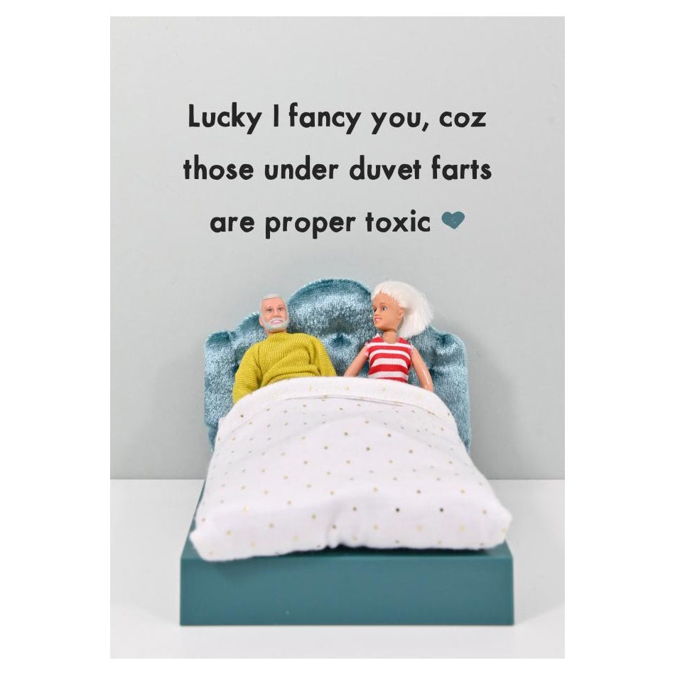 Duvet farts card