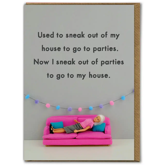 Sneak out of parties card