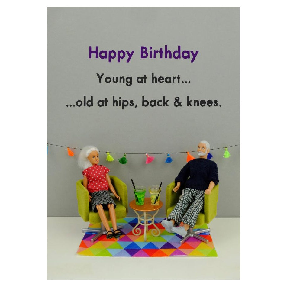 Happy birthday young at heart card