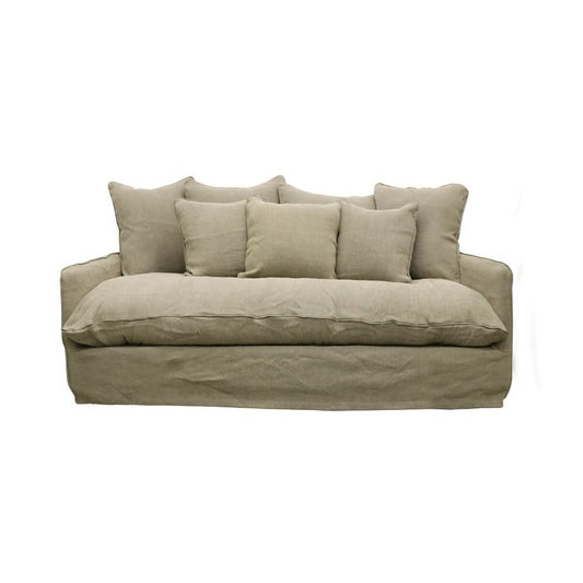 Boston slip cover 2.5 seater sofa olive