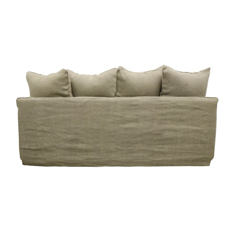 Boston slip cover 2.5 seater sofa olive