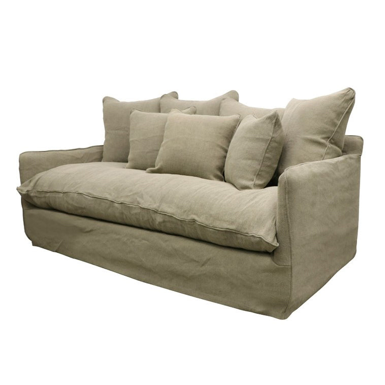 Boston slip cover 2.5 seater sofa olive