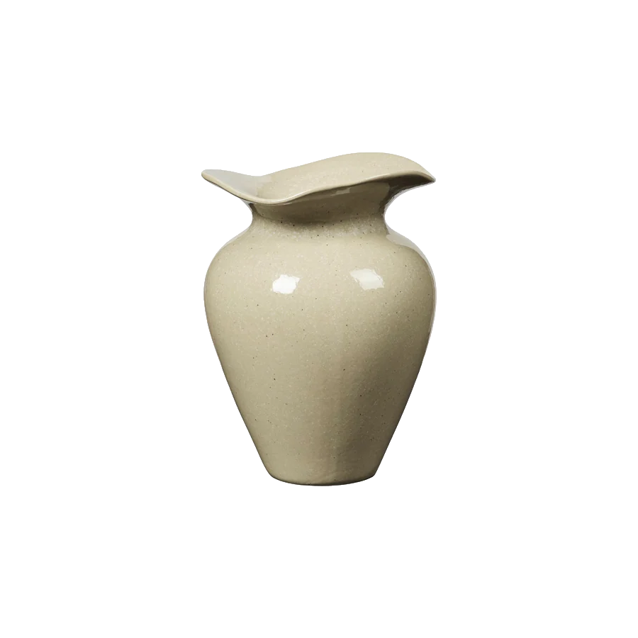 Broste medium Florentina vase glossy pistachio 22cm