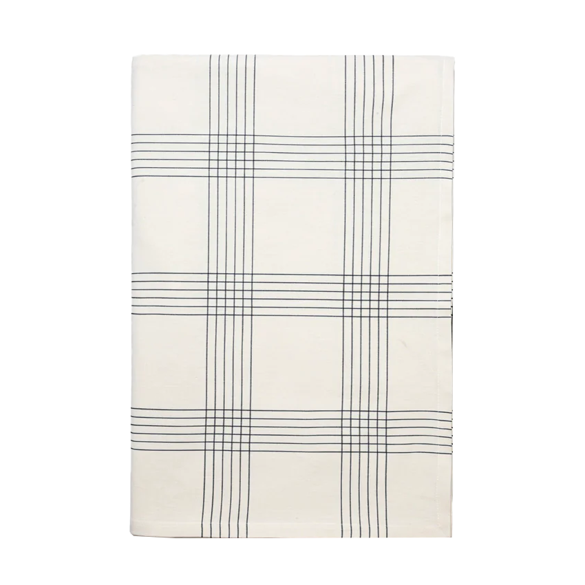 Broste Alice cotton check tablecloth 300cm