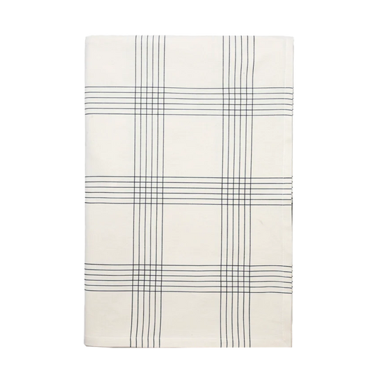 Broste Alice cotton check tablecloth 300cm