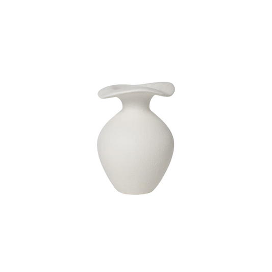 Broste small Florentina vase off-white 14cm