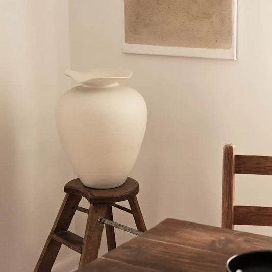 Broste Florentina vase off-white 32cm