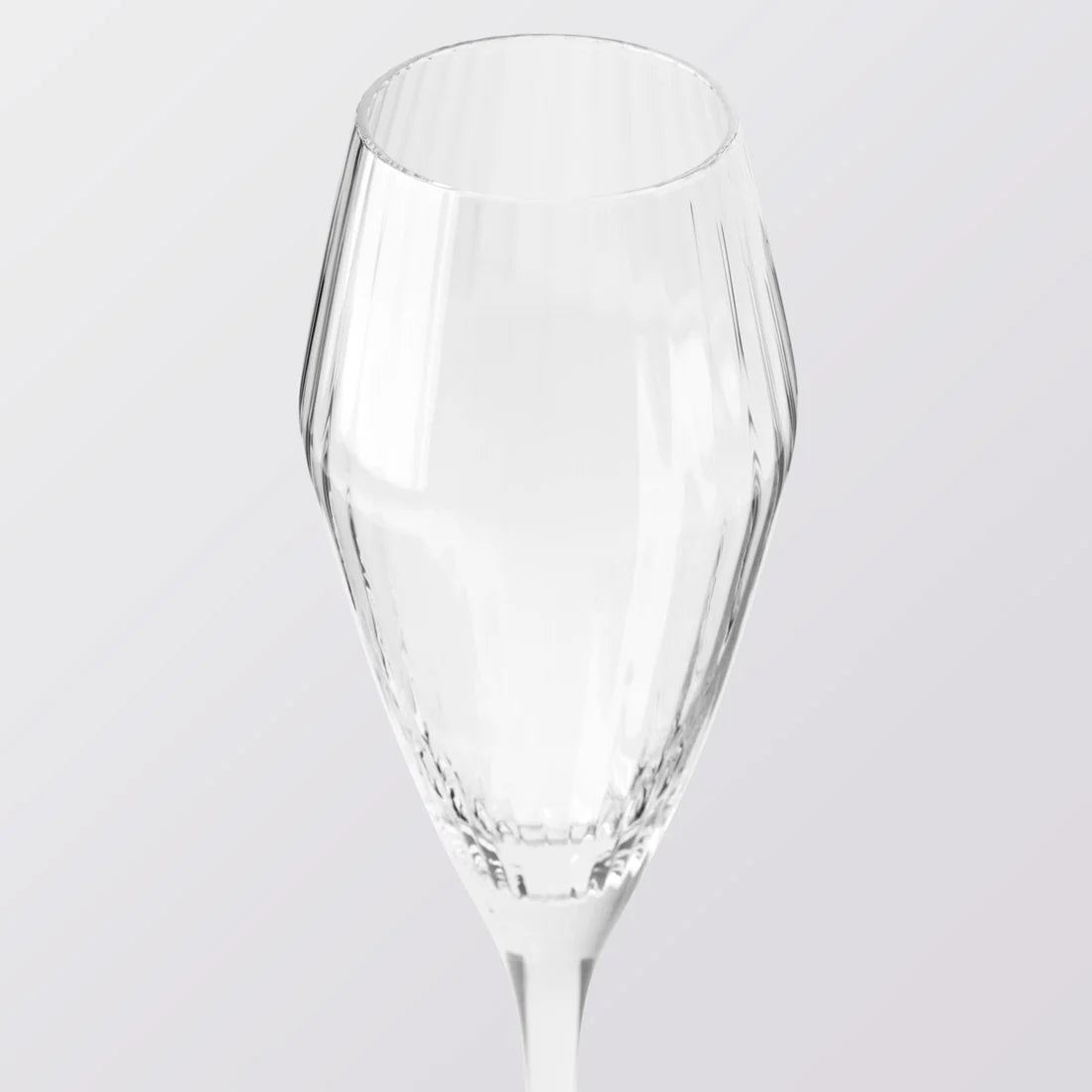 Broste Sandvig ribbed champagne glass-