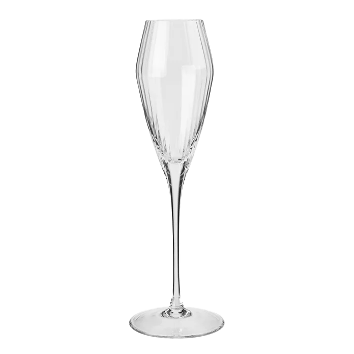 Broste Sandvig ribbed champagne glass-