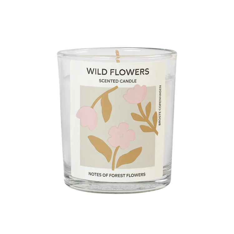 Broste small scented soy candle wild flowers