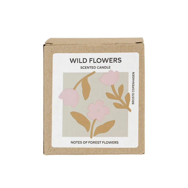 Broste small scented soy candle wild flowers