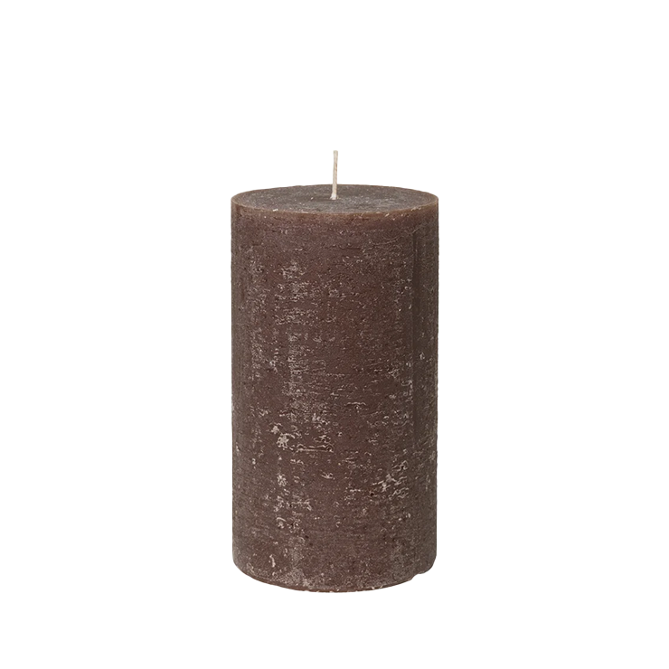 Broste pillar candle 18cm high chocolate