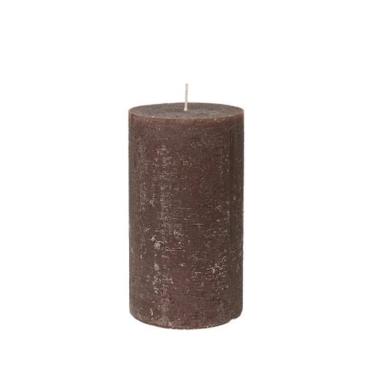 Broste pillar candle 18cm high chocolate