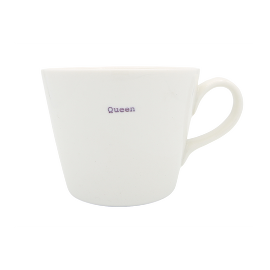Bucket mug 'Queen' 350mls