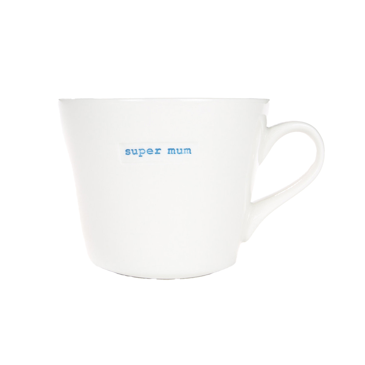 Bucket mug 'Super Mum'