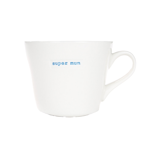 Bucket mug 'Super Mum'