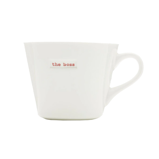 Bucket mug 'The Boss'