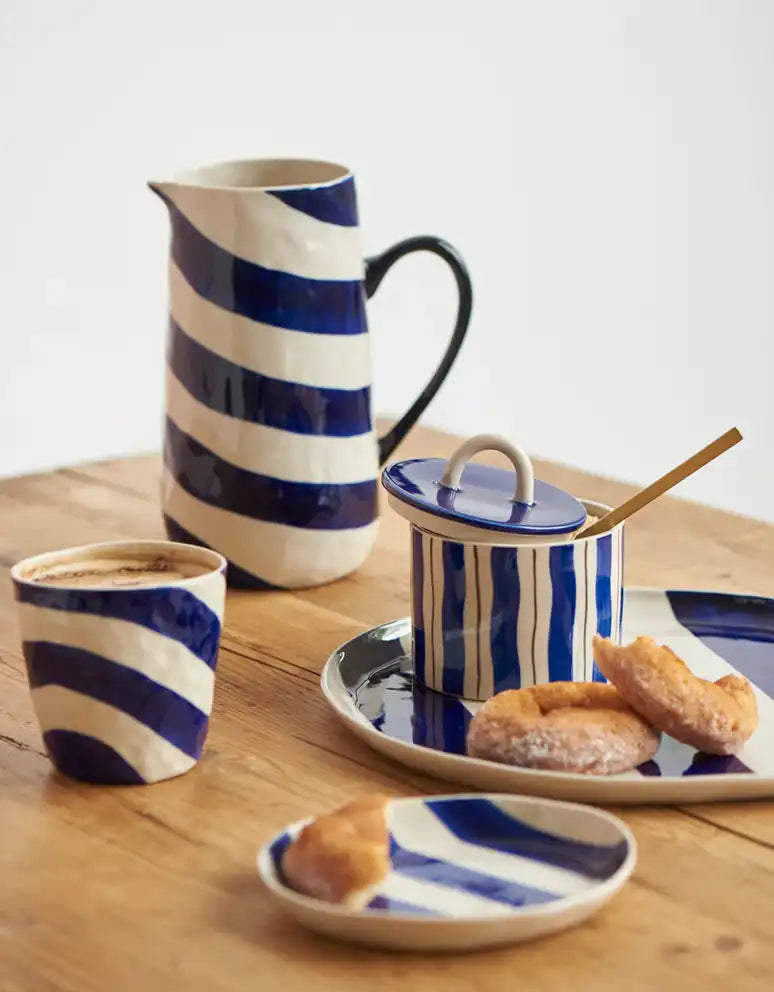 Cabana stripe tumbler blue