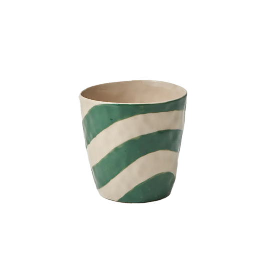 Cabana stripe tumbler green