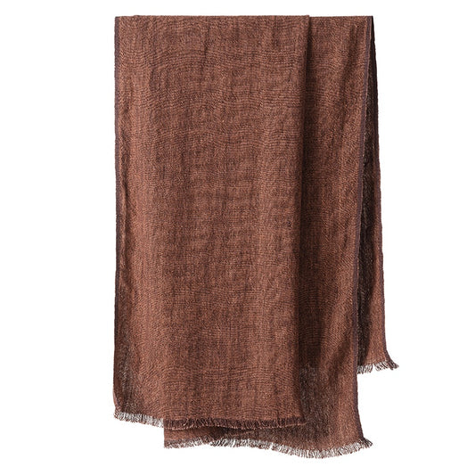 Juno linen throw mulberry 140 x 180cm