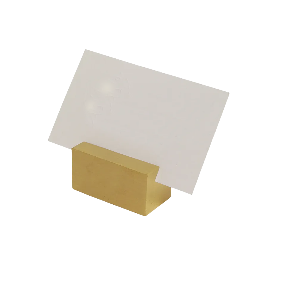 Card holder brass 5cm