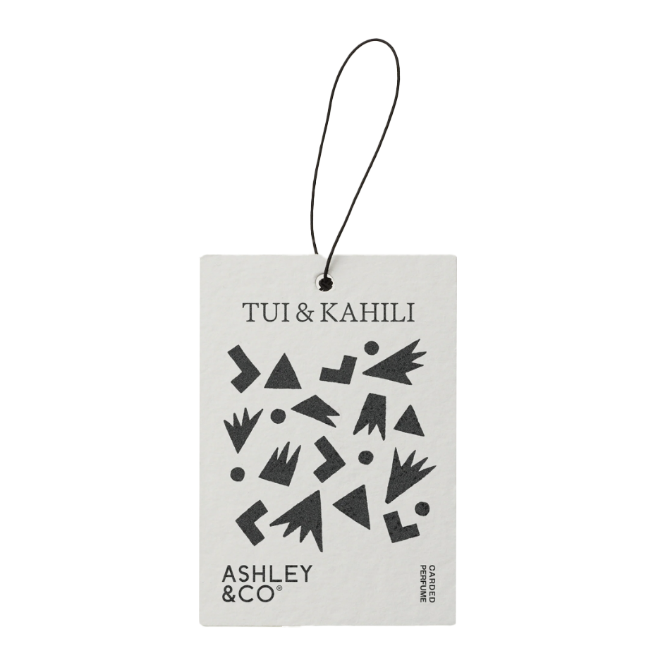 Carded perfume air freshener tui & kahili