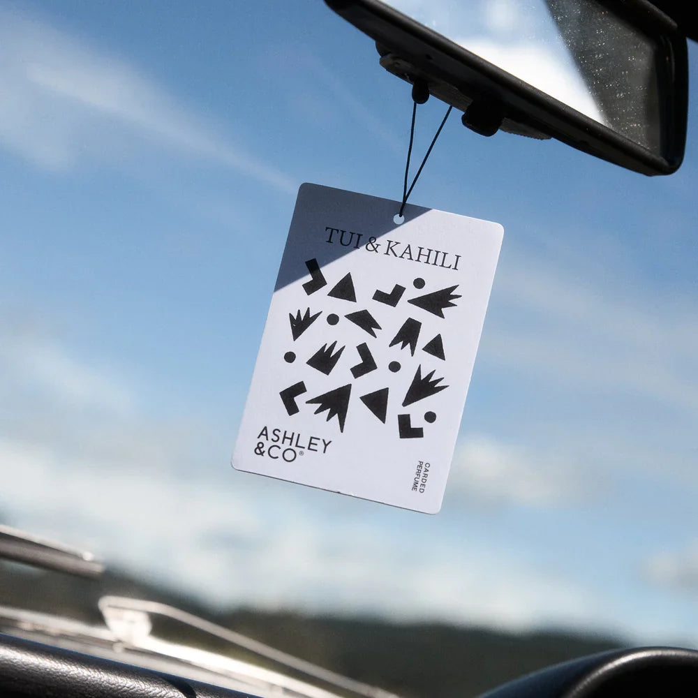 Carded perfume air freshener tui & kahili