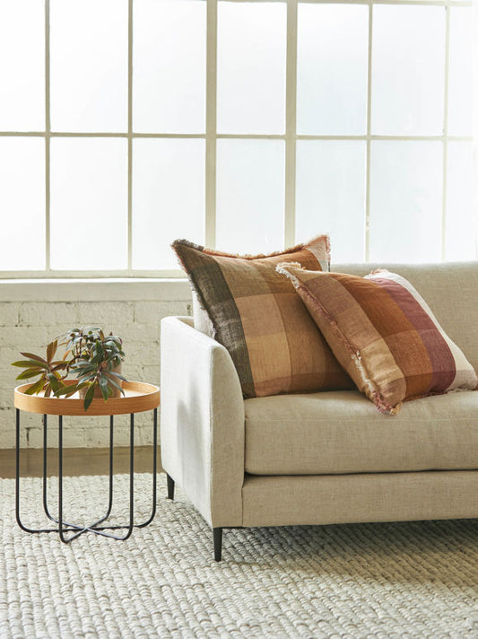 Casa linen cushion cover pickle 55cm