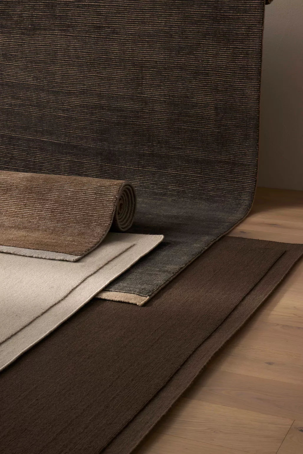 Cassio NZ wool rug fudge