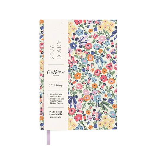 Cath Kidston 2026 floral diary weekly view A5