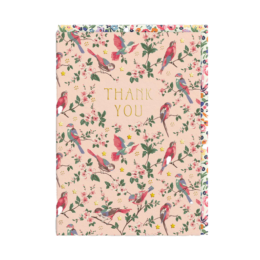Cath Kidston garden birds thank you card