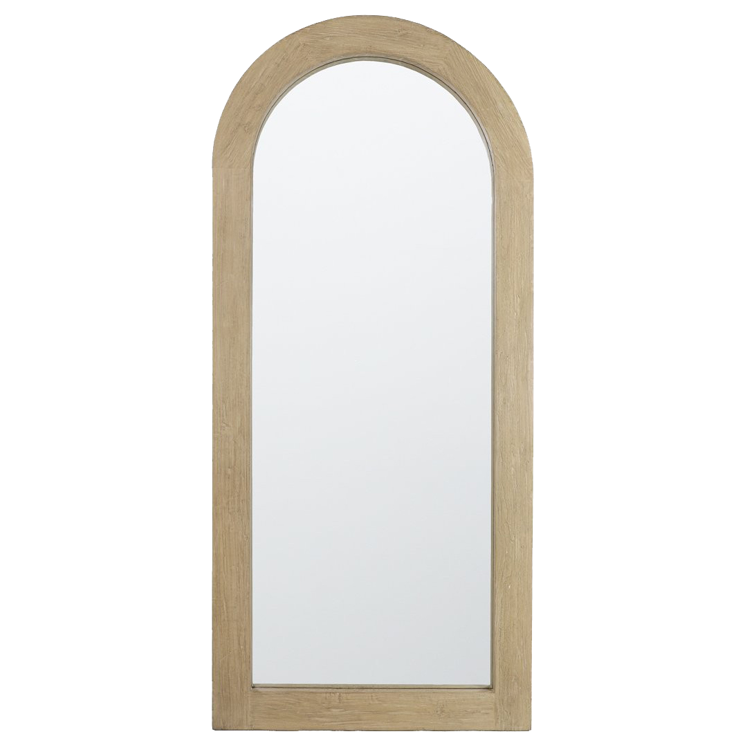 Cava rounded mirror 200cm natural