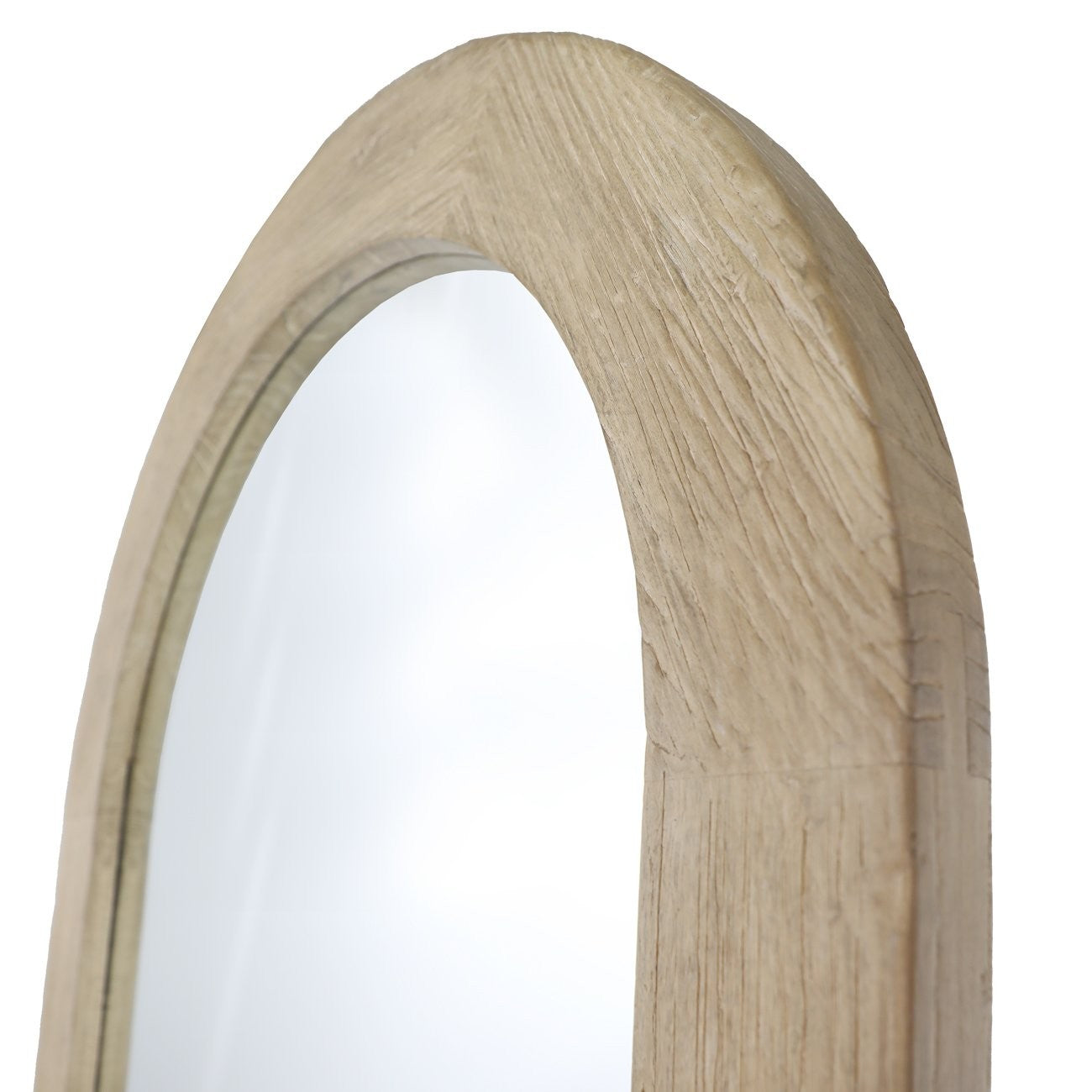 Cava rounded mirror 200cm natural