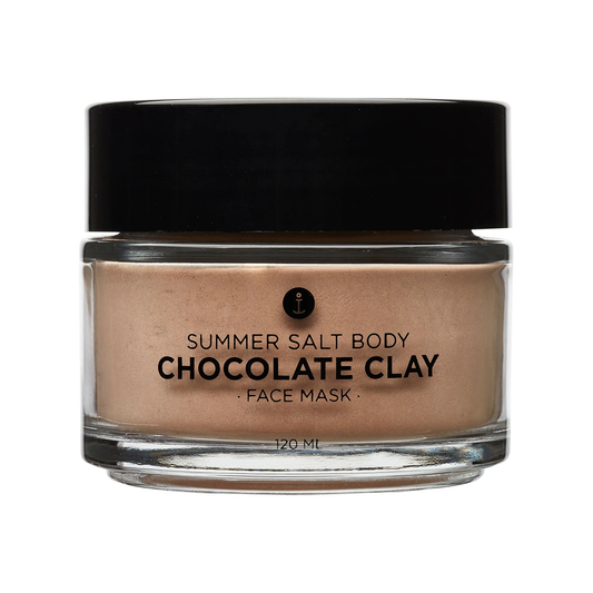 Chocolate clay face mask 120ml with mini brush