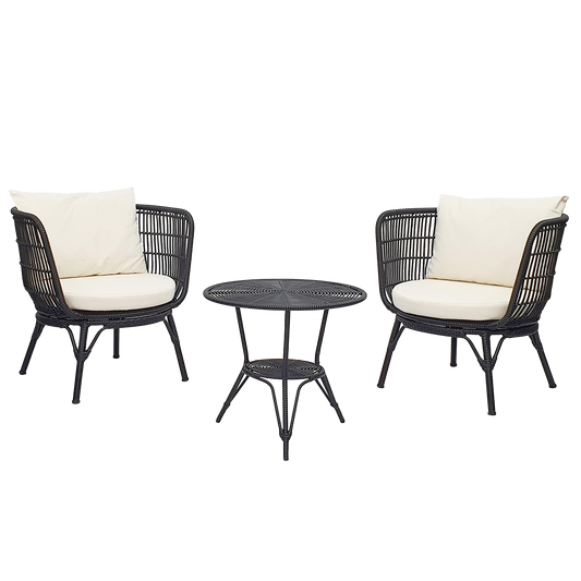 Clifton 3-piece outdoor set black