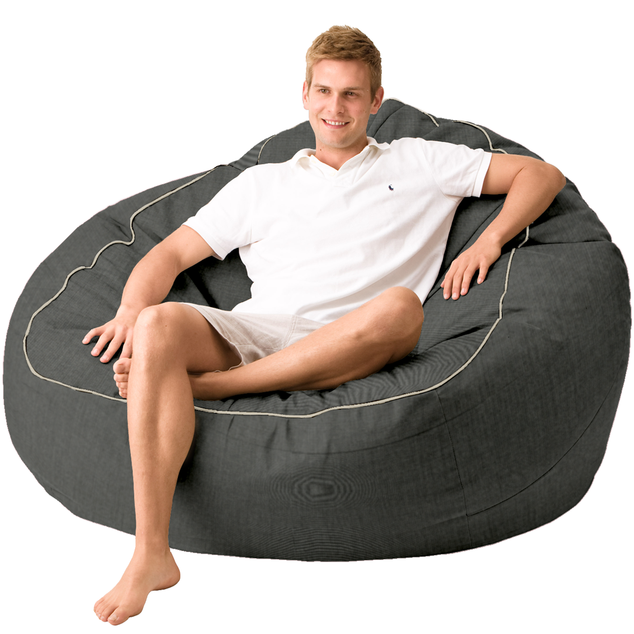 Coast outdoor beanbag with contrast piping XXL