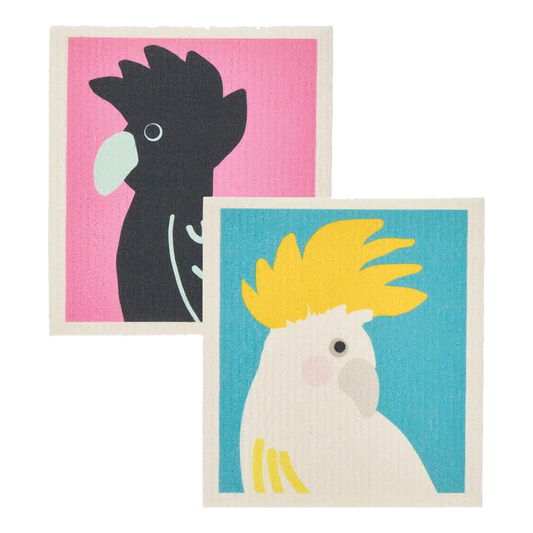 Fiesta birds dish cloths