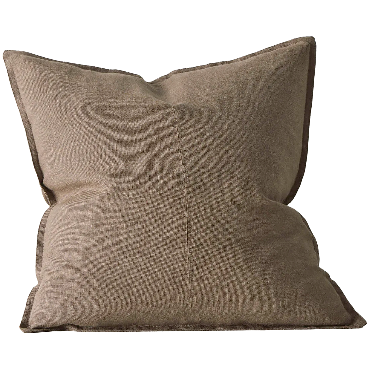 Como linen cushion cover mocha 50cm
