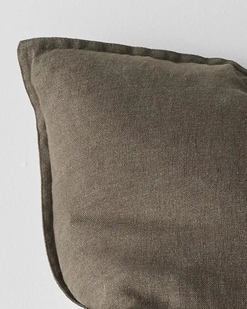 Como linen cushion cover spruce 50cm
