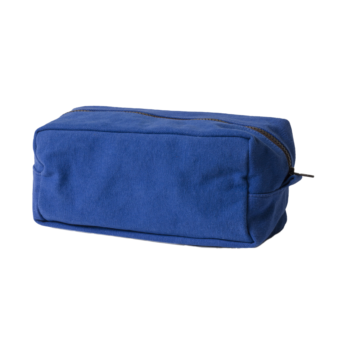 Contrast cotton wash bag aegean blue