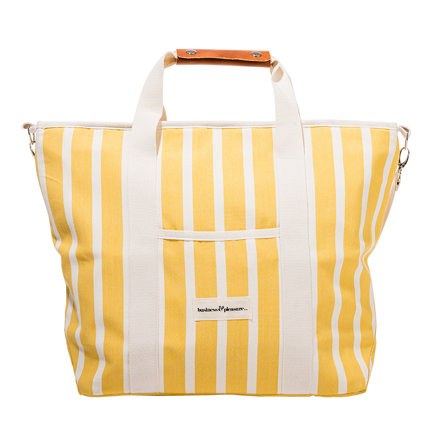 Premium cooler bag monaco yellow stripe 14 litre