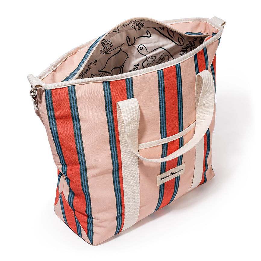 Cooler tote bag bistro stripe 42 litres