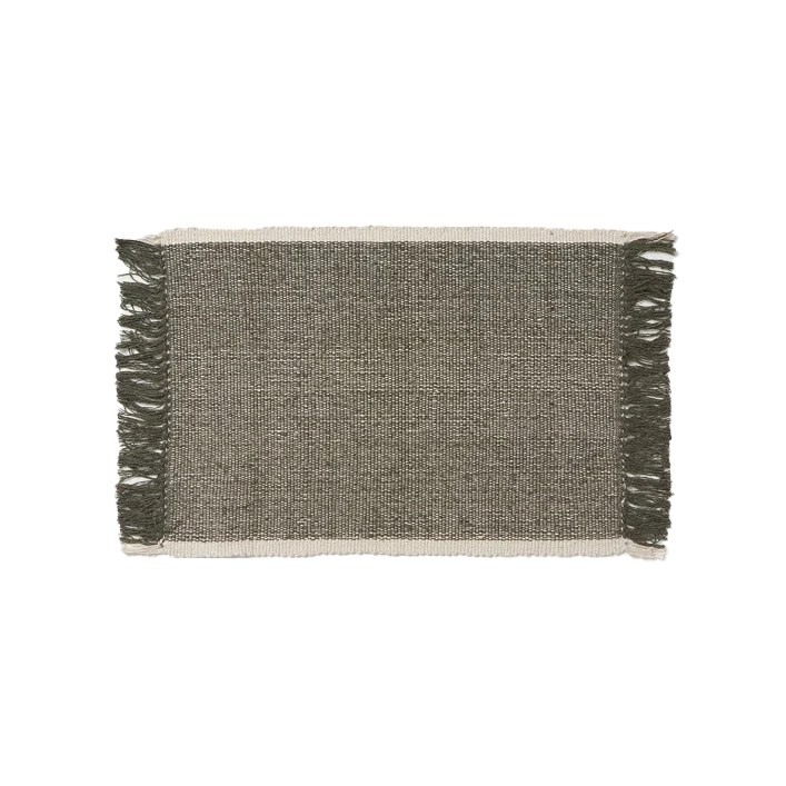 Cotton door mat olive 50 x 70cm